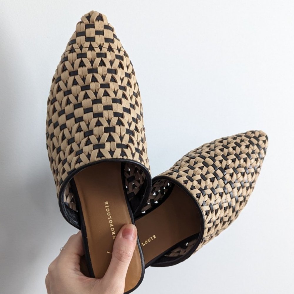 NEW Anthropologie Woven Flats